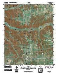 Colcord Oklahoma Historical topographic map, 1:24000 scale, 7.5 X 7.5 Minute, Year 2010
