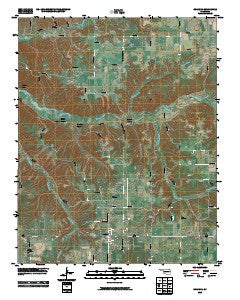 Colcord Oklahoma Historical topographic map, 1:24000 scale, 7.5 X 7.5 Minute, Year 2010