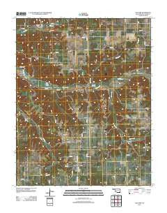 Colcord Oklahoma Historical topographic map, 1:24000 scale, 7.5 X 7.5 Minute, Year 2012