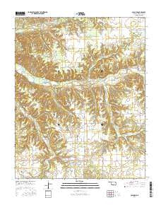 Colcord Oklahoma Current topographic map, 1:24000 scale, 7.5 X 7.5 Minute, Year 2016