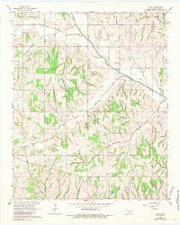 Cole Oklahoma Historical topographic map, 1:24000 scale, 7.5 X 7.5 Minute, Year 1965