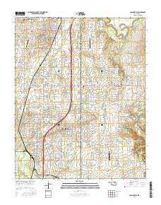 Collinsville Oklahoma Current topographic map, 1:24000 scale, 7.5 X 7.5 Minute, Year 2016