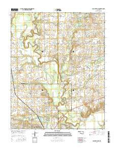 Collinsville NE Oklahoma Current topographic map, 1:24000 scale, 7.5 X 7.5 Minute, Year 2016