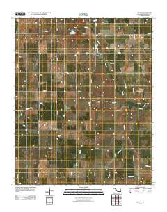 Colony Oklahoma Historical topographic map, 1:24000 scale, 7.5 X 7.5 Minute, Year 2012