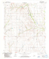 Colony Oklahoma Historical topographic map, 1:24000 scale, 7.5 X 7.5 Minute, Year 1984