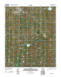 Comanche Oklahoma Historical topographic map, 1:24000 scale, 7.5 X 7.5 Minute, Year 2012