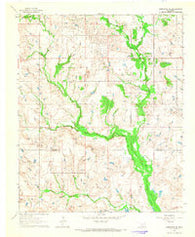 Comanche SE Oklahoma Historical topographic map, 1:24000 scale, 7.5 X 7.5 Minute, Year 1964