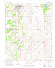 Comanche Oklahoma Historical topographic map, 1:24000 scale, 7.5 X 7.5 Minute, Year 1964