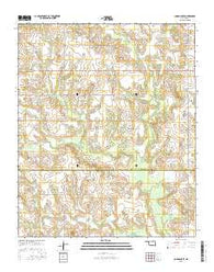 Comanche SE Oklahoma Current topographic map, 1:24000 scale, 7.5 X 7.5 Minute, Year 2016