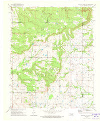 Concharty Mountain Oklahoma Historical topographic map, 1:24000 scale, 7.5 X 7.5 Minute, Year 1971
