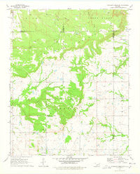 Concharty Mountain Oklahoma Historical topographic map, 1:24000 scale, 7.5 X 7.5 Minute, Year 1971