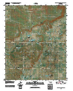 Concharty Mountain Oklahoma Historical topographic map, 1:24000 scale, 7.5 X 7.5 Minute, Year 2010