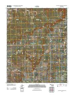 Concharty Mountain Oklahoma Historical topographic map, 1:24000 scale, 7.5 X 7.5 Minute, Year 2012