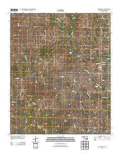 Connerville Oklahoma Historical topographic map, 1:24000 scale, 7.5 X 7.5 Minute, Year 2012