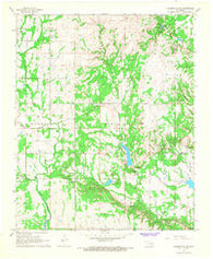 Connerville NE Oklahoma Historical topographic map, 1:24000 scale, 7.5 X 7.5 Minute, Year 1967