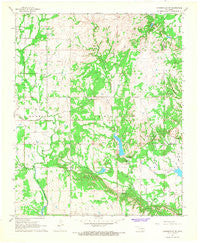 Connerville NE Oklahoma Historical topographic map, 1:24000 scale, 7.5 X 7.5 Minute, Year 1967
