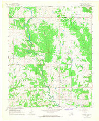 Connerville SE Oklahoma Historical topographic map, 1:24000 scale, 7.5 X 7.5 Minute, Year 1967