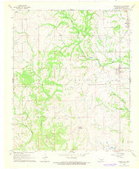 Connerville Oklahoma Historical topographic map, 1:24000 scale, 7.5 X 7.5 Minute, Year 1967