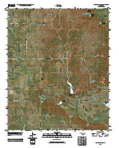 Connerville NE Oklahoma Historical topographic map, 1:24000 scale, 7.5 X 7.5 Minute, Year 2009