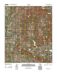 Connerville NE Oklahoma Historical topographic map, 1:24000 scale, 7.5 X 7.5 Minute, Year 2012