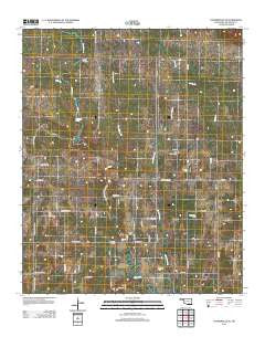 Connerville SE Oklahoma Historical topographic map, 1:24000 scale, 7.5 X 7.5 Minute, Year 2012
