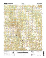 Connerville SE Oklahoma Current topographic map, 1:24000 scale, 7.5 X 7.5 Minute, Year 2016