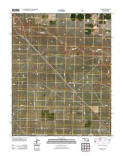 Conrad Oklahoma Historical topographic map, 1:24000 scale, 7.5 X 7.5 Minute, Year 2012