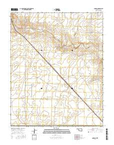 Conrad Oklahoma Current topographic map, 1:24000 scale, 7.5 X 7.5 Minute, Year 2016