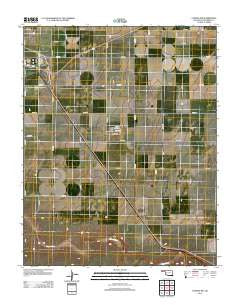 Conrad NW Oklahoma Historical topographic map, 1:24000 scale, 7.5 X 7.5 Minute, Year 2012