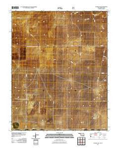 Conrad SW Oklahoma Historical topographic map, 1:24000 scale, 7.5 X 7.5 Minute, Year 2011
