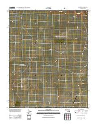 Conrad SW Oklahoma Historical topographic map, 1:24000 scale, 7.5 X 7.5 Minute, Year 2012