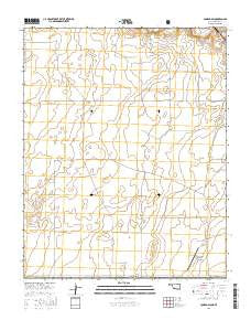 Conrad SW Oklahoma Current topographic map, 1:24000 scale, 7.5 X 7.5 Minute, Year 2016