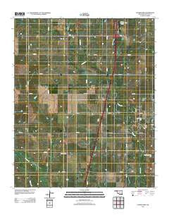 Cookietown Oklahoma Historical topographic map, 1:24000 scale, 7.5 X 7.5 Minute, Year 2012