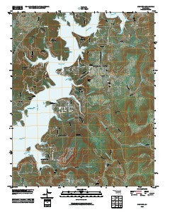 Cookson Oklahoma Historical topographic map, 1:24000 scale, 7.5 X 7.5 Minute, Year 2010