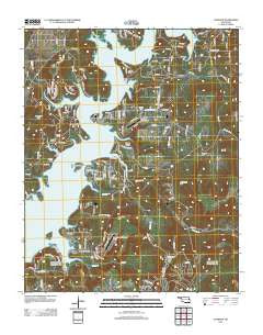 Cookson Oklahoma Historical topographic map, 1:24000 scale, 7.5 X 7.5 Minute, Year 2012