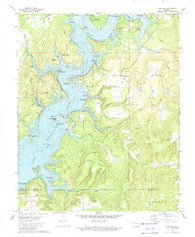 Cookson Oklahoma Historical topographic map, 1:24000 scale, 7.5 X 7.5 Minute, Year 1972