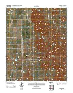 Cooperton Oklahoma Historical topographic map, 1:24000 scale, 7.5 X 7.5 Minute, Year 2012