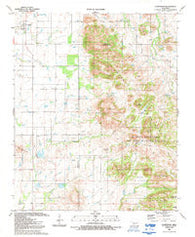 Cooperton Oklahoma Historical topographic map, 1:24000 scale, 7.5 X 7.5 Minute, Year 1991