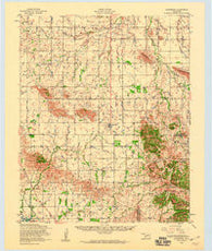 Cooperton Oklahoma Historical topographic map, 1:62500 scale, 15 X 15 Minute, Year 1956