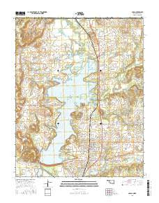 Copan Oklahoma Current topographic map, 1:24000 scale, 7.5 X 7.5 Minute, Year 2016