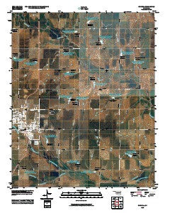 Cordell Oklahoma Historical topographic map, 1:24000 scale, 7.5 X 7.5 Minute, Year 2010