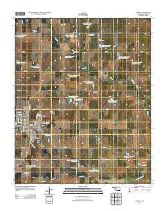 Cordell Oklahoma Historical topographic map, 1:24000 scale, 7.5 X 7.5 Minute, Year 2012