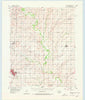 Cordell Oklahoma Historical topographic map, 1:62500 scale, 15 X 15 Minute, Year 1956