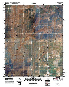 Corn Oklahoma Historical topographic map, 1:24000 scale, 7.5 X 7.5 Minute, Year 2010