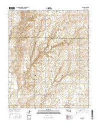 Corn Oklahoma Current topographic map, 1:24000 scale, 7.5 X 7.5 Minute, Year 2016