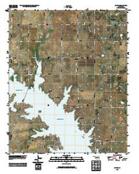 Corum Oklahoma Historical topographic map, 1:24000 scale, 7.5 X 7.5 Minute, Year 2010