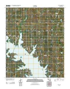 Corum Oklahoma Historical topographic map, 1:24000 scale, 7.5 X 7.5 Minute, Year 2012