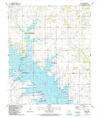 Corum Oklahoma Historical topographic map, 1:24000 scale, 7.5 X 7.5 Minute, Year 1987