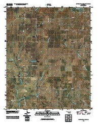 Cottonwood Creek Oklahoma Historical topographic map, 1:24000 scale, 7.5 X 7.5 Minute, Year 2010