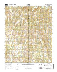 Cottonwood Creek Oklahoma Current topographic map, 1:24000 scale, 7.5 X 7.5 Minute, Year 2016